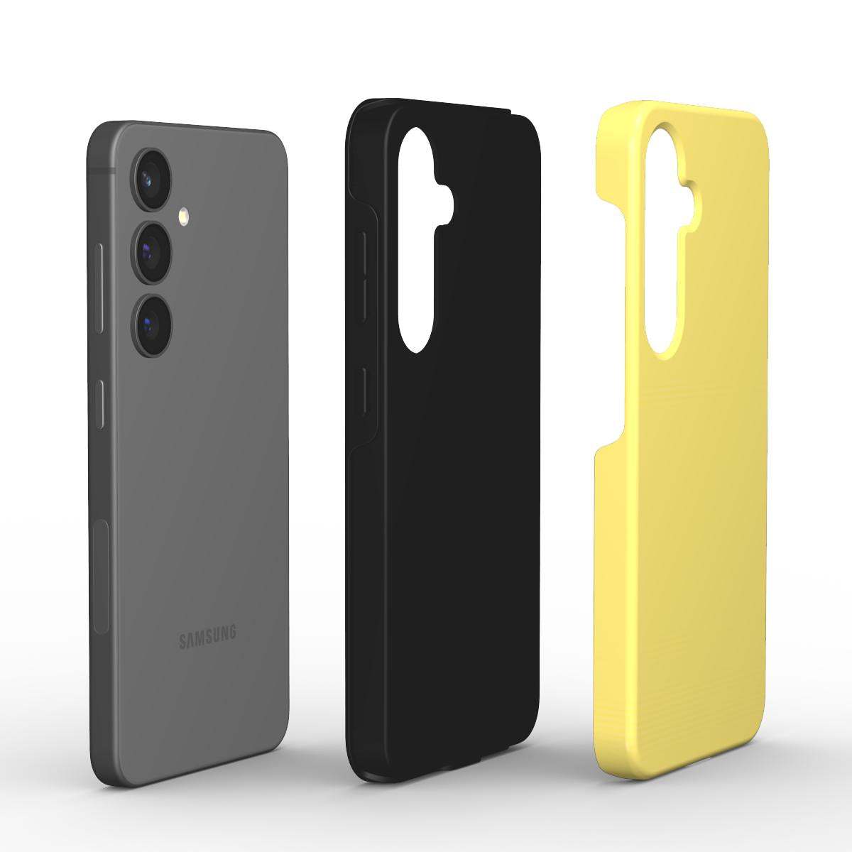 Lemon Yellow Samsung Dual Layer Phone Case