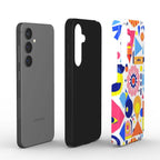 Bright Geo Print Samsung Dual Layer Phone Case