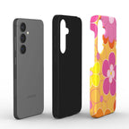Retro Floral Samsung Dual Layer Phone Case