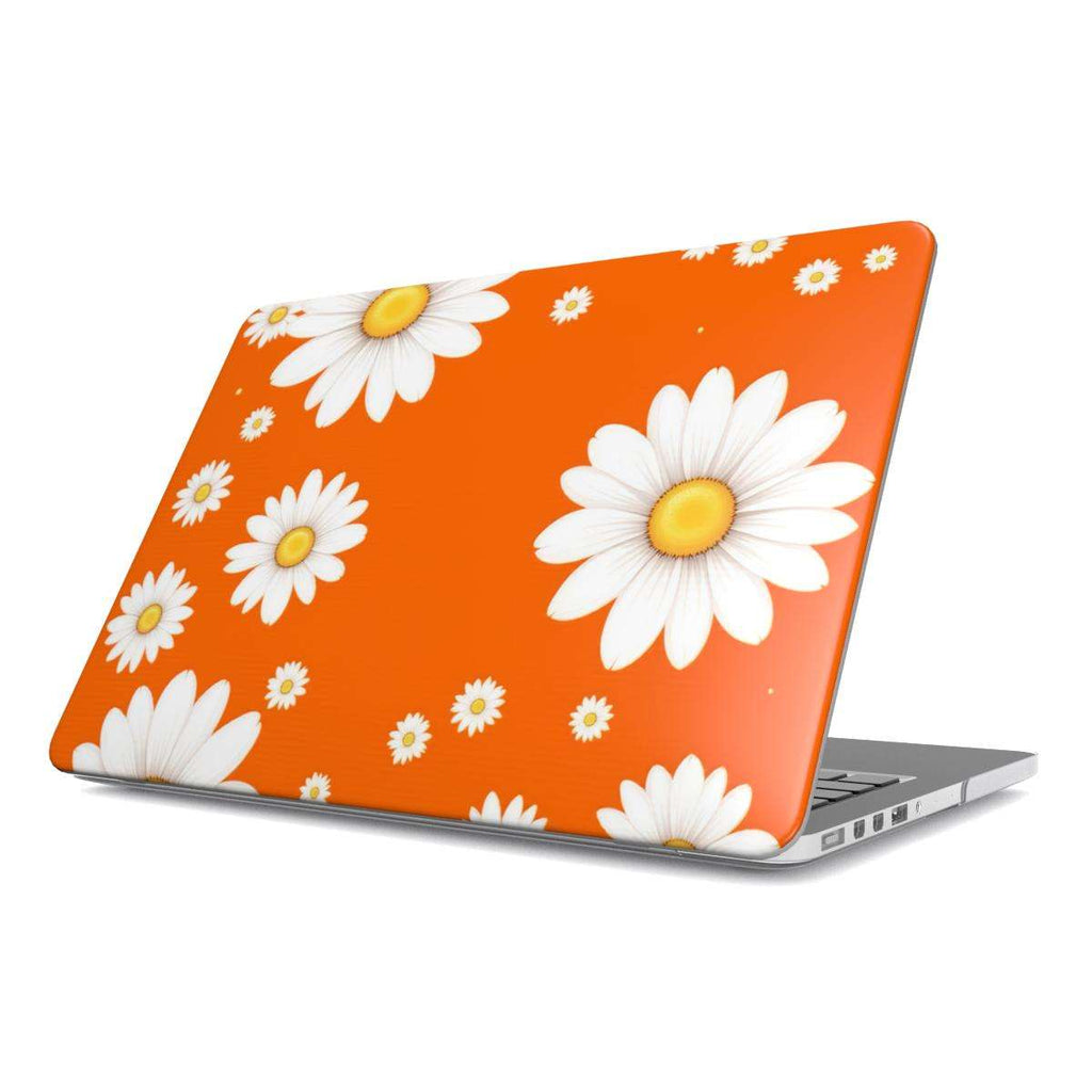 Orange Daises MacBook Protective Case