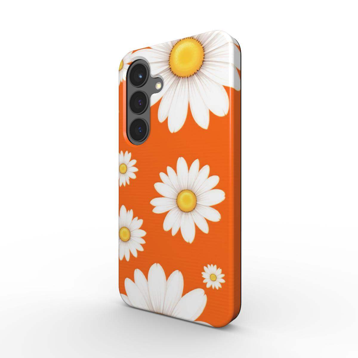 Orange Daises Samsung Dual Layer Phone Case