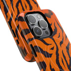 Orange Tiger Print iPhone Magsafe Phone Case