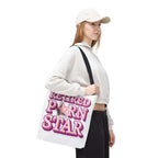 Cheeky Retired Porn Star Tote Bag in durable spun polyester with colorful handles, perfect for daily use and gifting