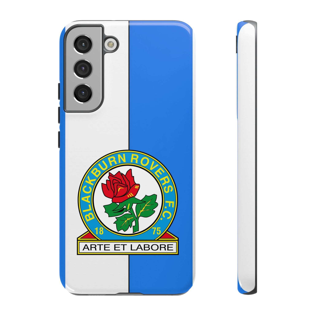 Blackburn Rovers Magnetic Samsung phone case with blue and white colors and dual-layer protection