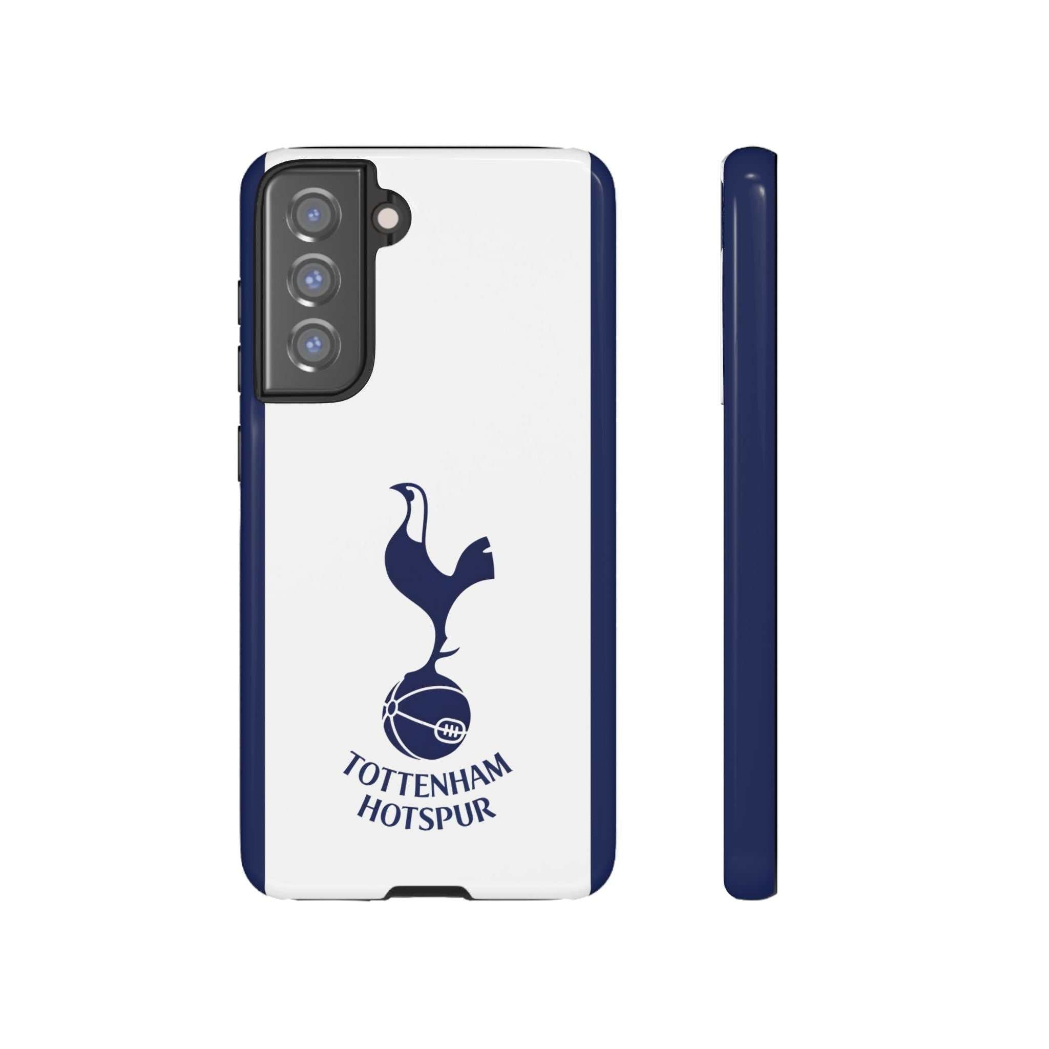 Tottenham FC magnetic Samsung phone case with dual-layer protection and wireless charging compatibility