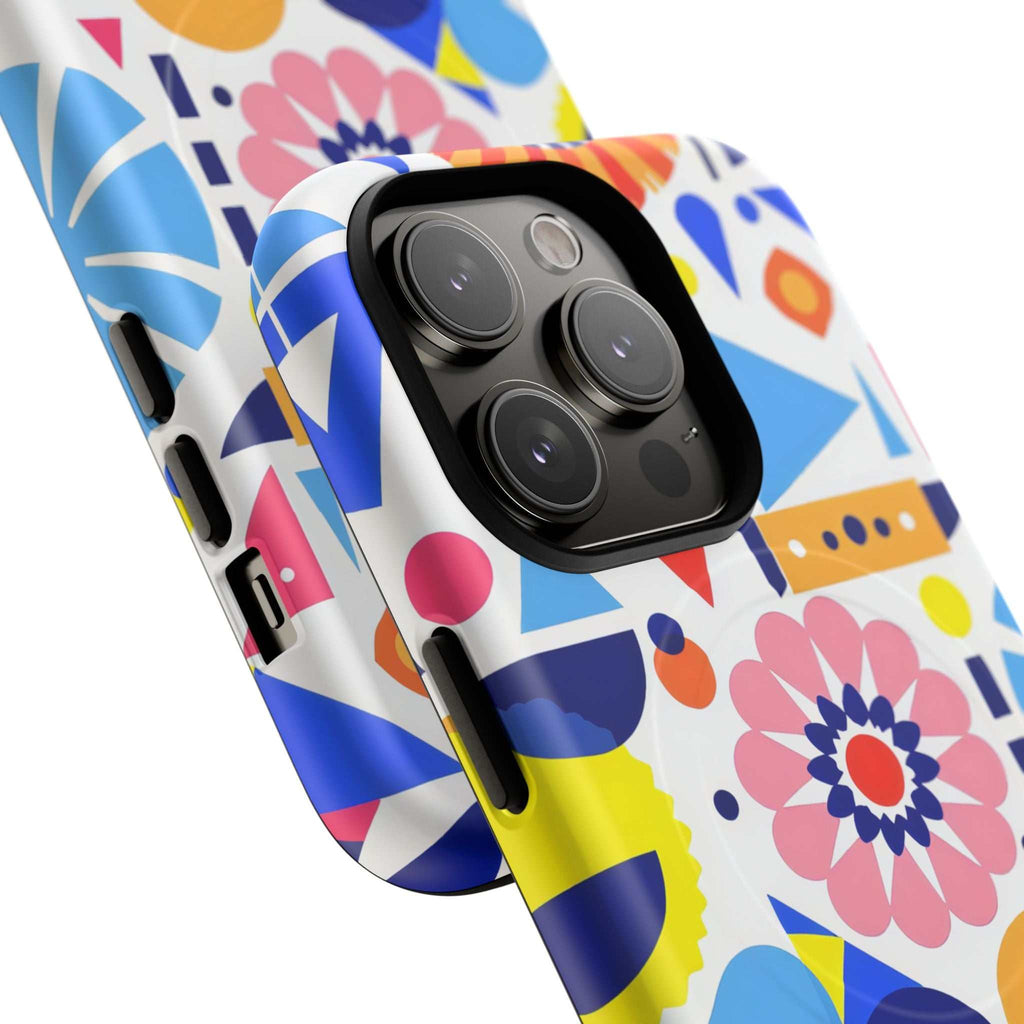 Bright Geo Print iPhone Magsafe Phone Case