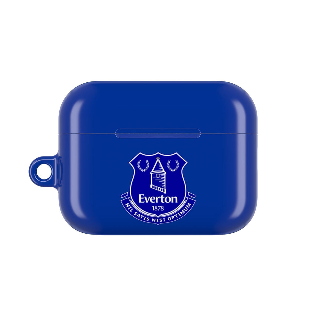 Everton FC blue AirPods protective case with club crest and glossy finish