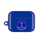 Everton FC blue AirPods protective case with club crest and glossy finish
