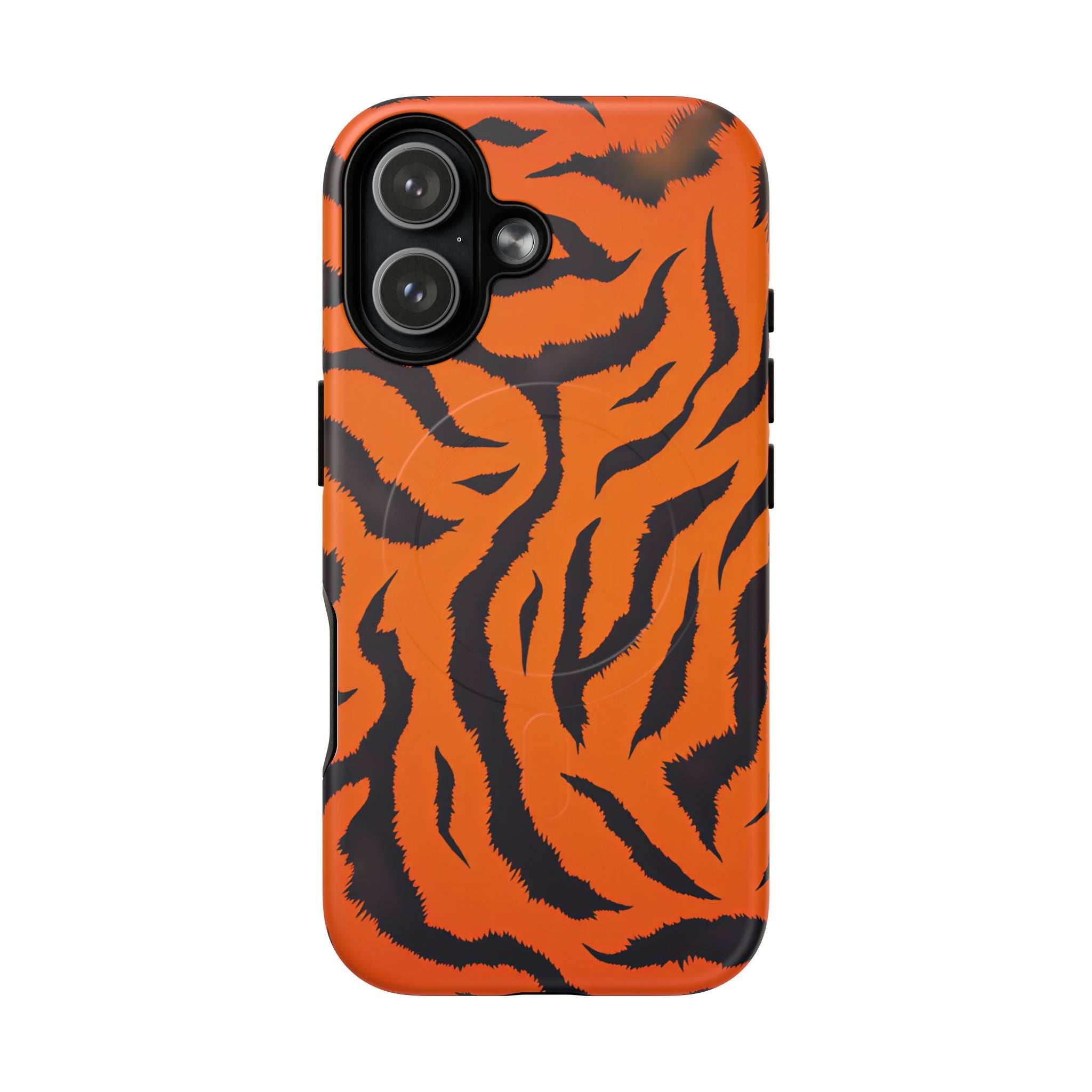 Orange Tiger Print iPhone Magsafe Phone Case
