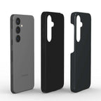 Black Shadow Samsung Dual Layer phone case with glossy finish and shock-absorbing TPU lining