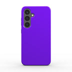 Electric Violet Samsung dual layer phone case with glossy finish and shock-absorbing TPU liner for durable protection