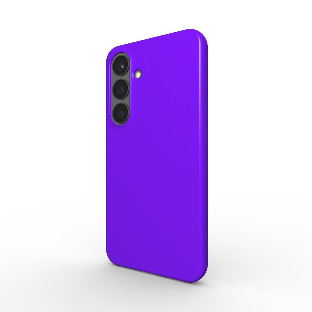 Electric Violet Samsung slim phone case with glossy finish and lightweight design
