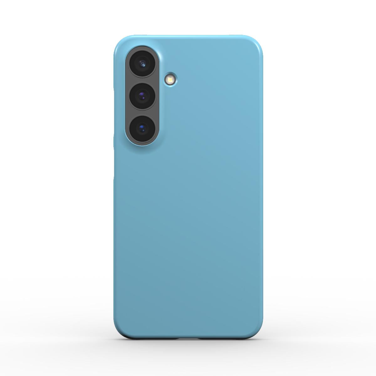 Vivid Sky Blue Samsung slim phone case with glossy finish and minimalist design
