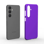 Blue violet Samsung slim phone case with glossy finish and minimalist design