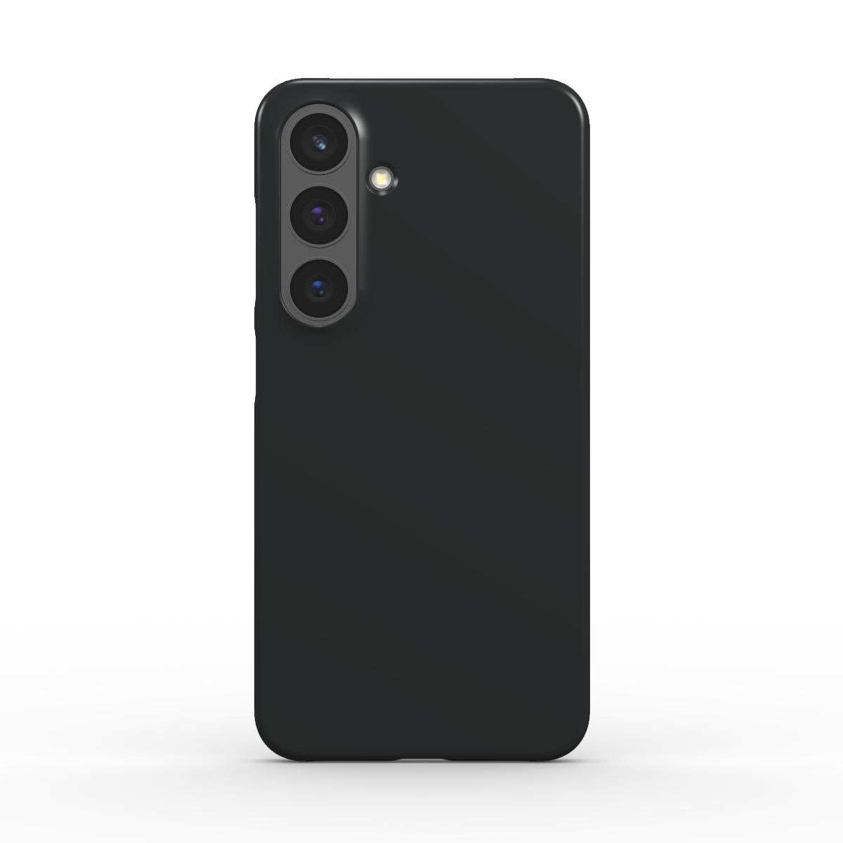 Black Shadow Samsung Slim Phone Case with glossy finish, ultra-slim design, and scratch protection