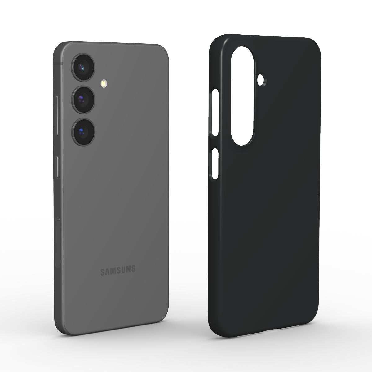 Black Shadow Samsung Slim Phone Case with glossy finish and slim, lightweight design