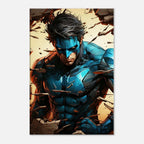 Nightwing Wall Canvas featuring bold design and vivid colors, ideal for hero-themed room decor.