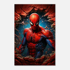 Spiderman Wall Canvas featuring vibrant colors and dynamic action scene.