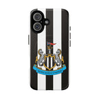 Newcastle United Magsafe iPhone Case with black and white stripes and club crest