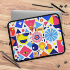 Bright Geometric Print Laptop Sleeve