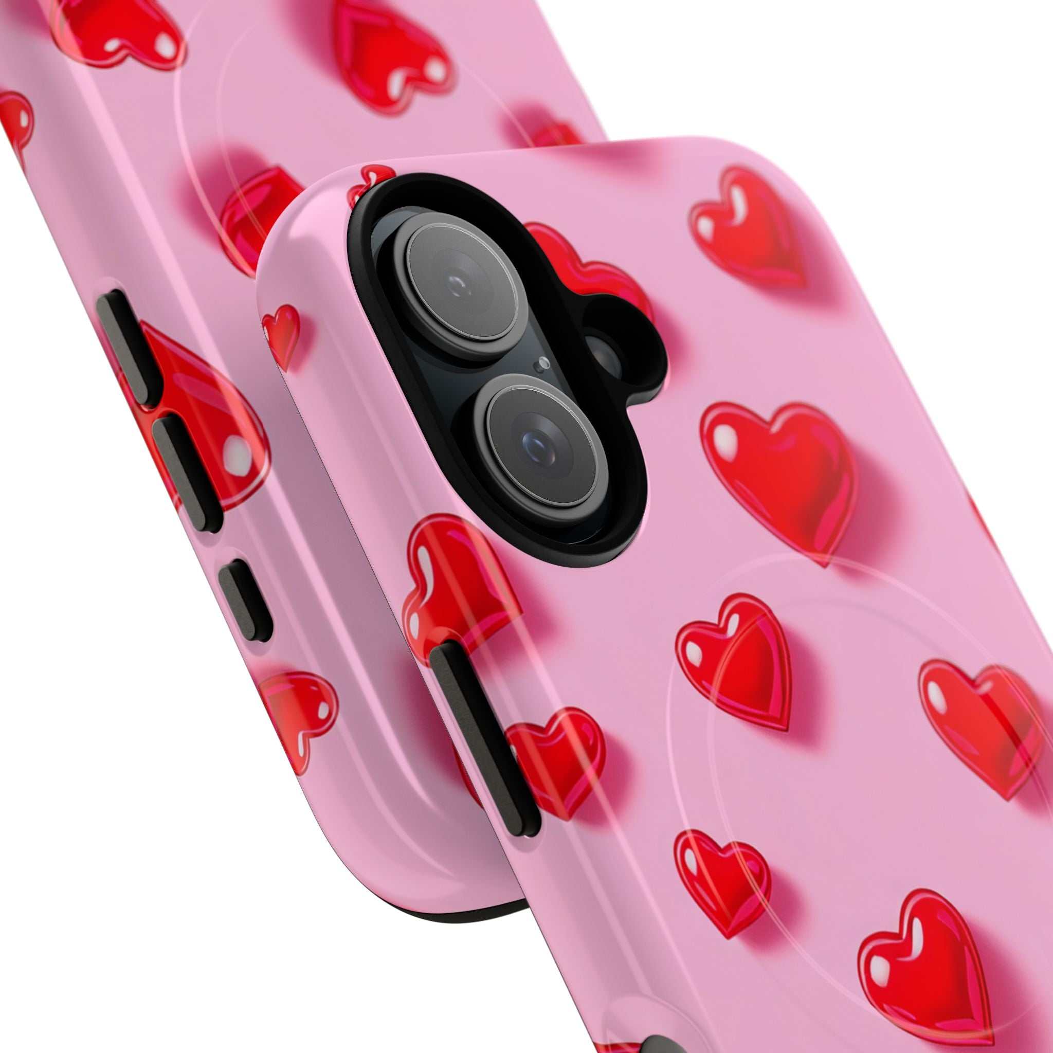 Pink Hearts iPhone Magsafe Phone Case