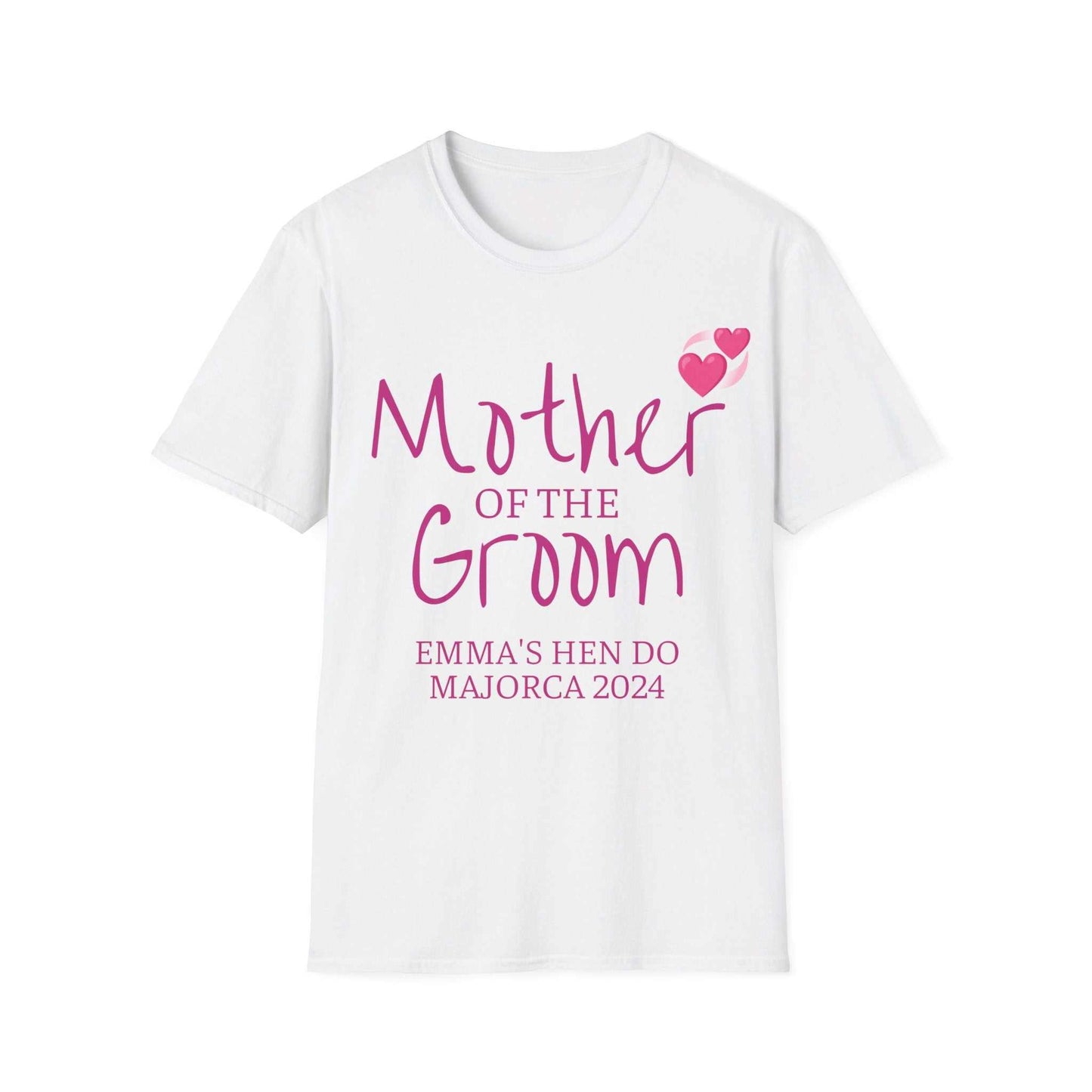 mother of the Groom Cotton Tee in white Designed By Littlebitz 