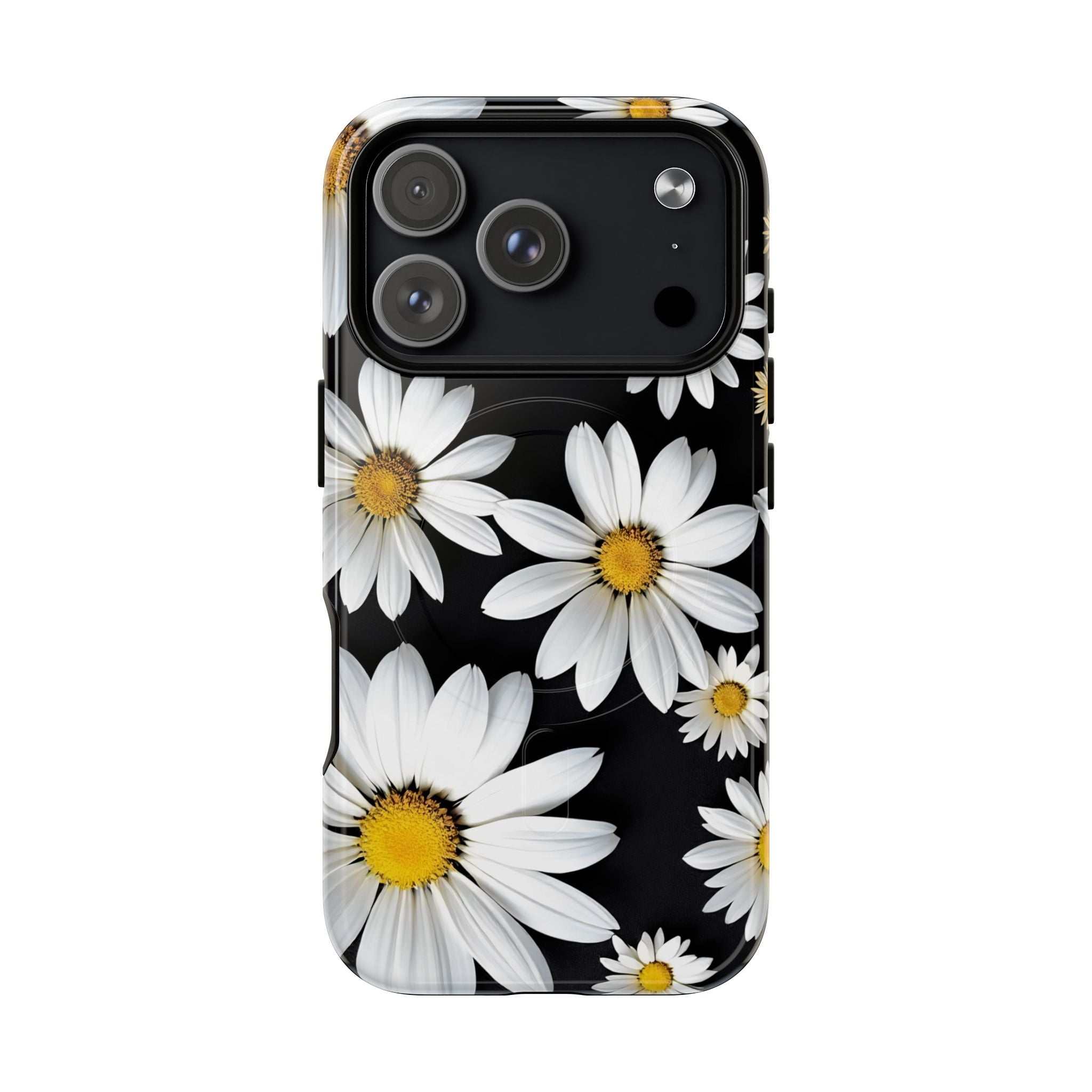 Black Daises iPhone Magsafe Phone Case