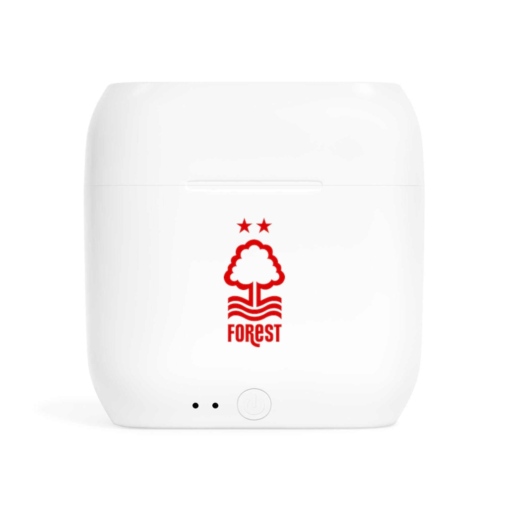 Nottingham Forest Fc wireless earbuds charging case with fan-inspired club crest design