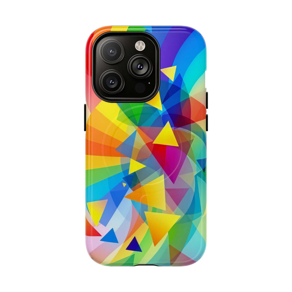 Geometric Pride Design iPhone Magsafe Phone Case