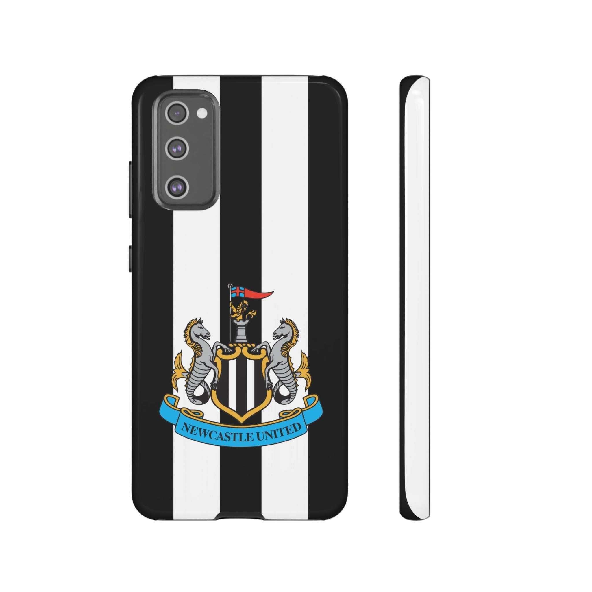 Newcastle United Magnetic Samsung phone case with black and white team colors and durable dual-layer protection