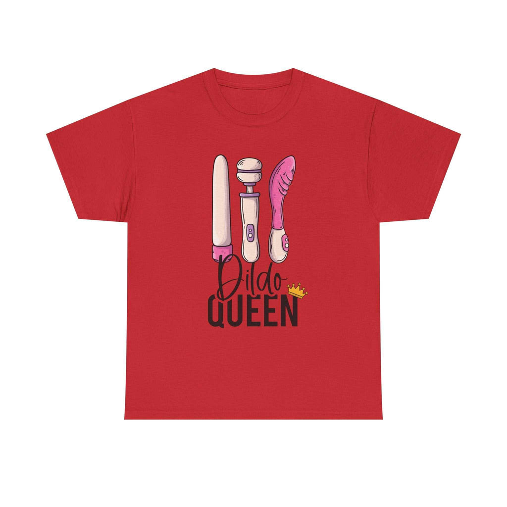 Bold Dildo Queen T-Shirt with vibrant print on soft 100% cotton fabric