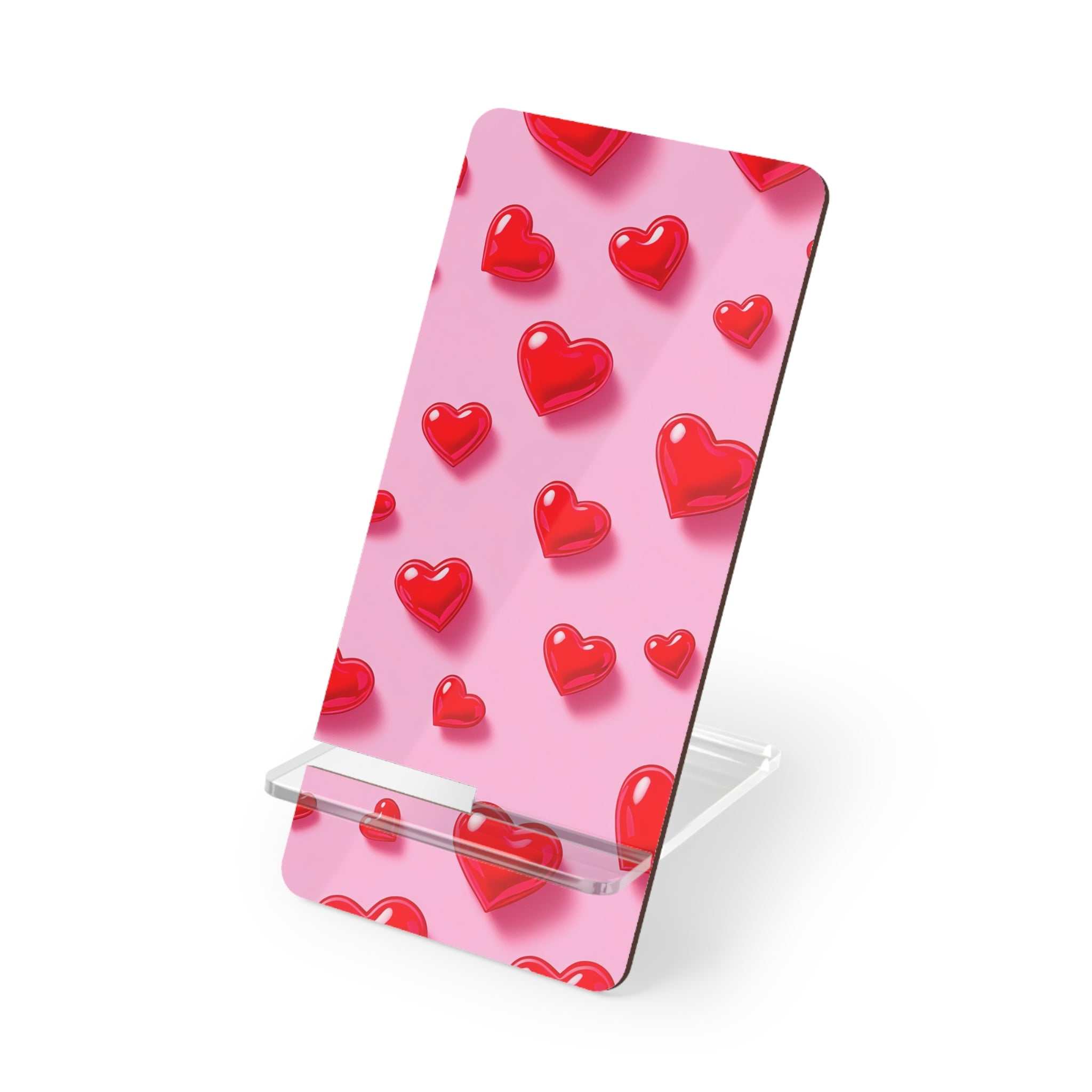 Pink Hearts Phone Display Stand