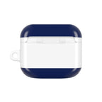 Tottenham FC AirPods protective case in white and navy with durable shock-resistant design and glossy finish