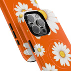 Orange Daisy Design iPhone Magsafe Phone Case