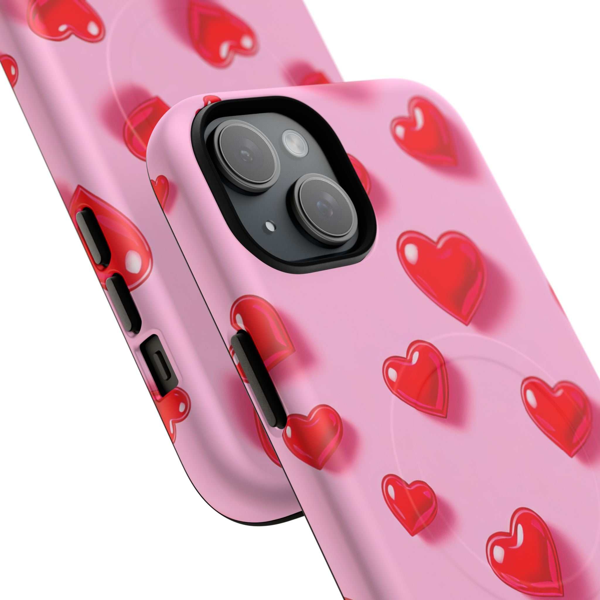 Pink Hearts iPhone Magsafe Phone Case