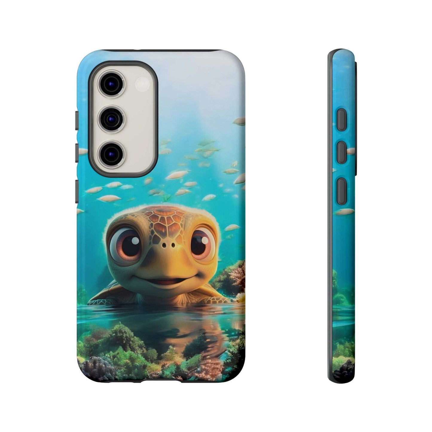 Cute Sea Turtle Samsung Phone Case designed by Littlebitz