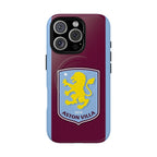 Aston Villa Magsafe iPhone Case with claret and blue colors and team crest, durable dual-layer protection, and MagSafe compatibility.