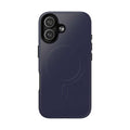 Deep Blue iPhone Magsafe Phone Case with dual layers and shock-absorbing TPU liner for durable protection