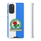 Blackburn Rovers Magnetic Samsung phone case with blue and white colors and dual-layer protection
