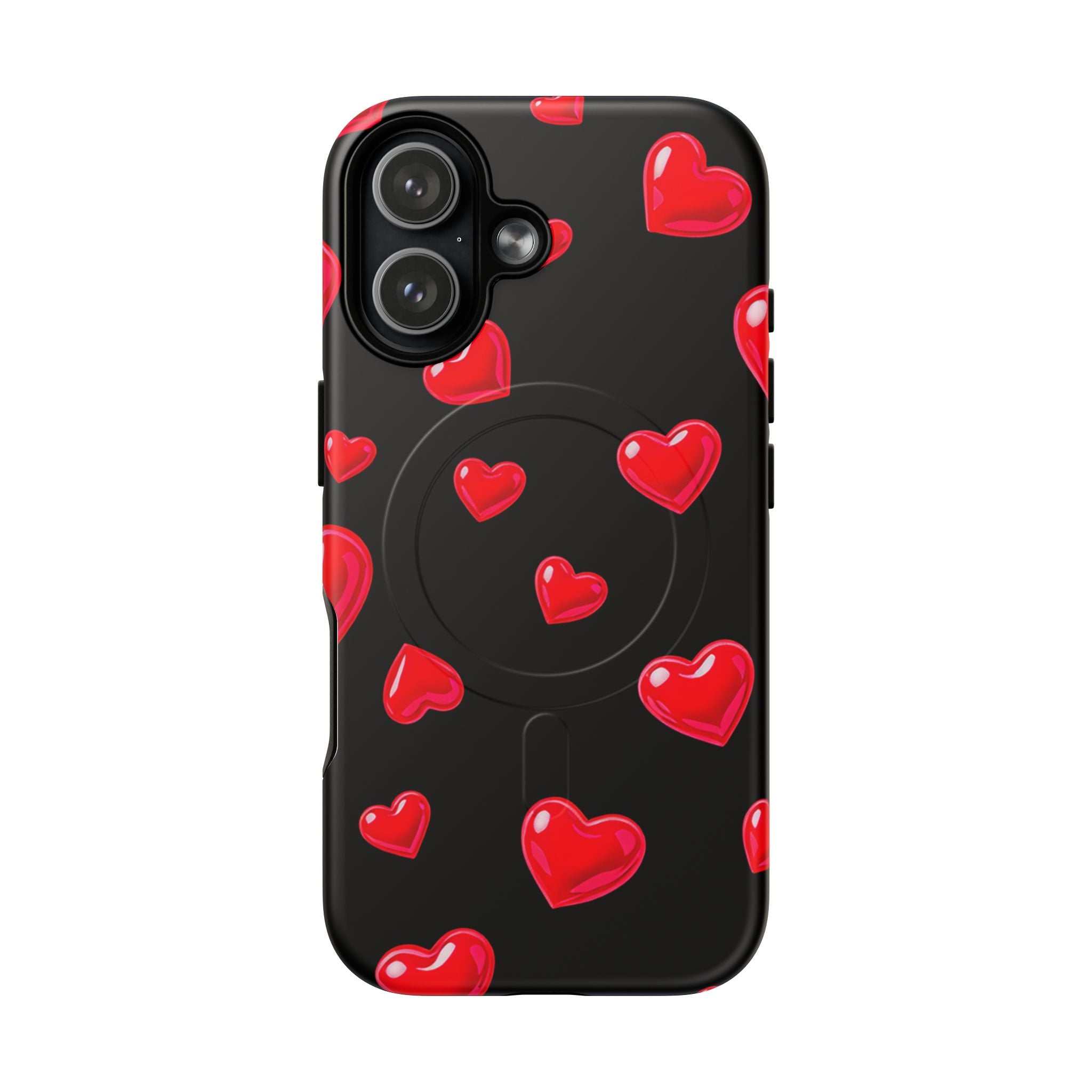 Black Hearts iPhone Magsafe Phone Case