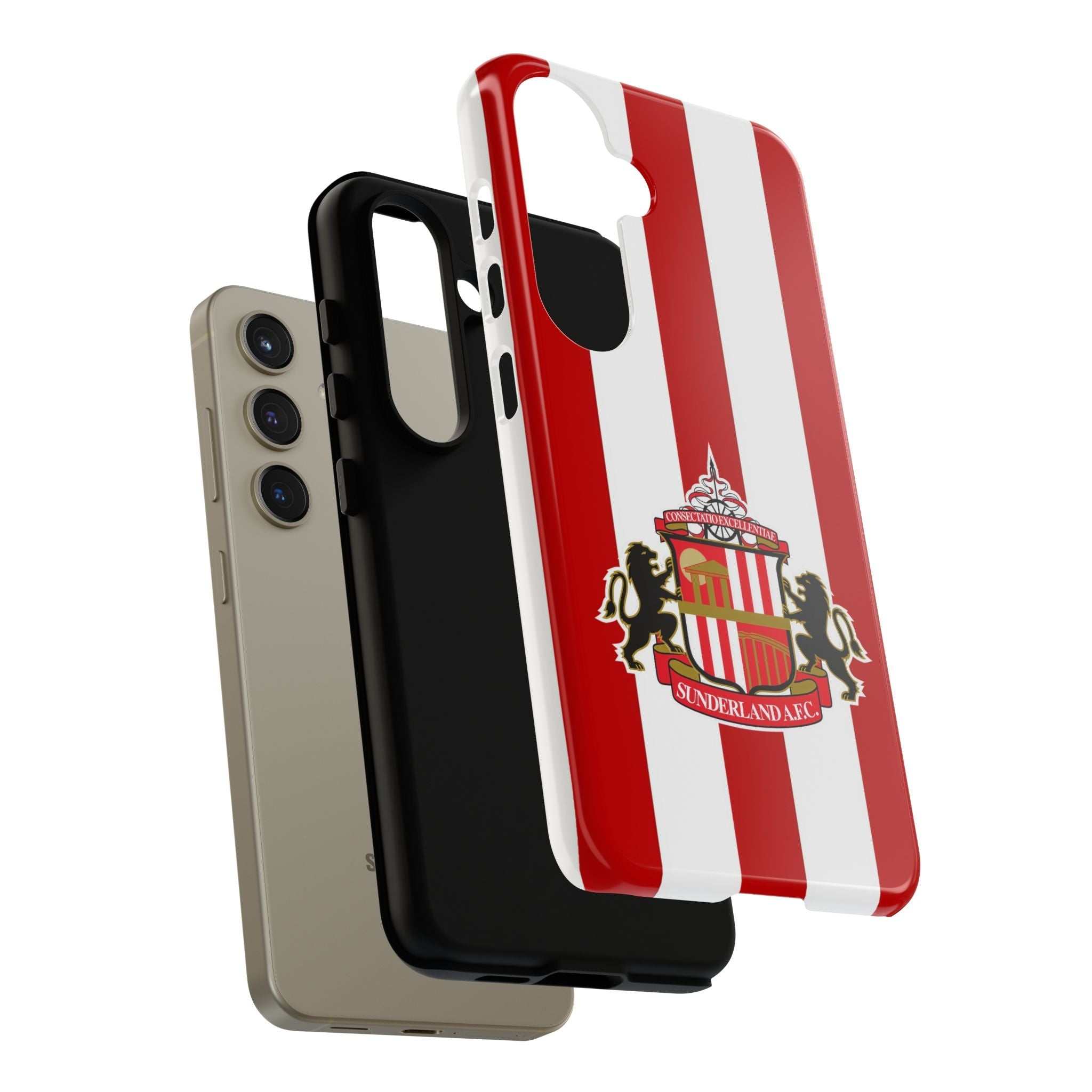 Sunderland FC Magnetic Samsung phone case with red and white colors and dual-layer protection
