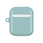 Teal green protective hard shell case for Apple AirPods and AirPods Pro with glossy finish and slim design