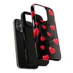Black Hearts iPhone Magsafe Phone Case