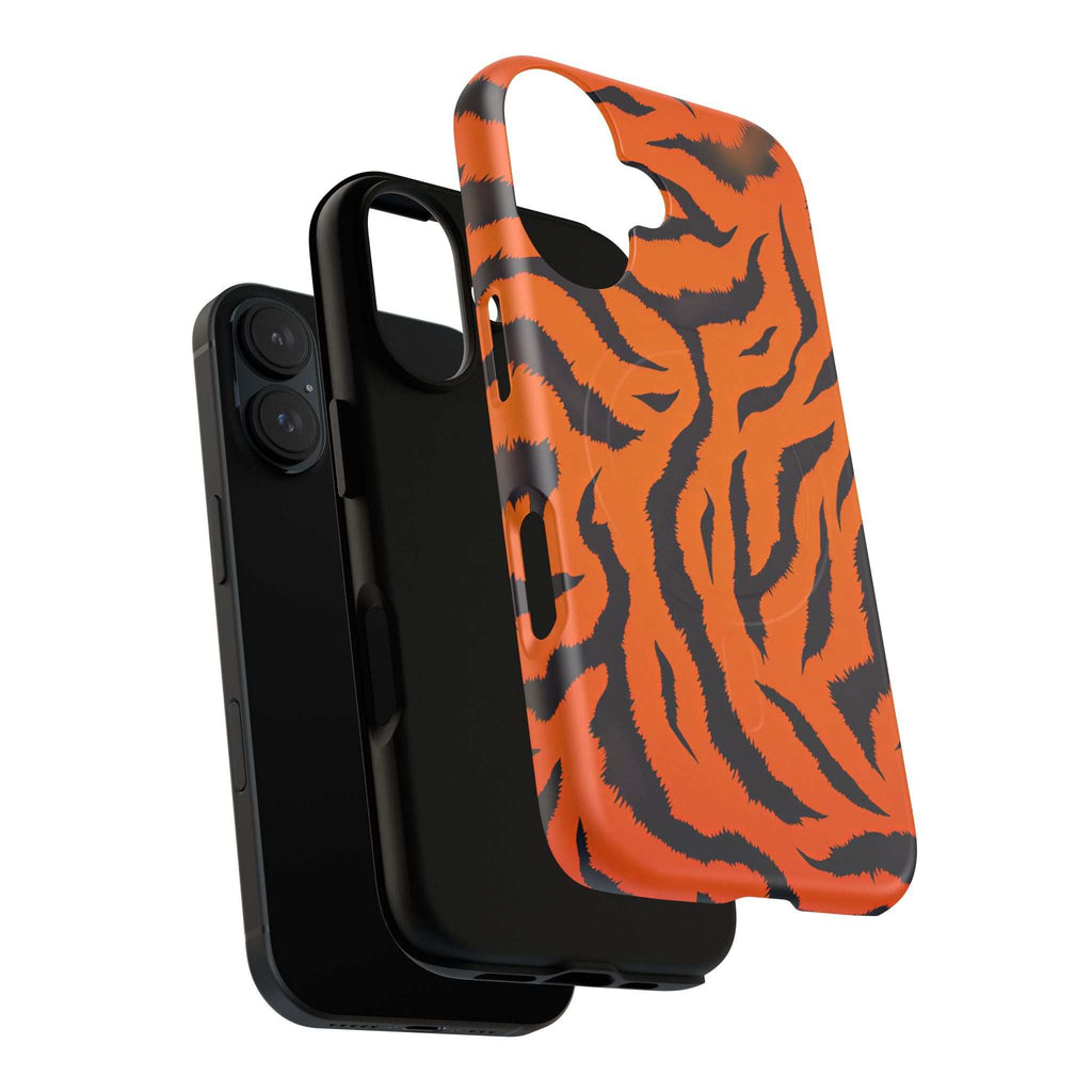 Orange Tiger Print iPhone Magsafe Phone Case