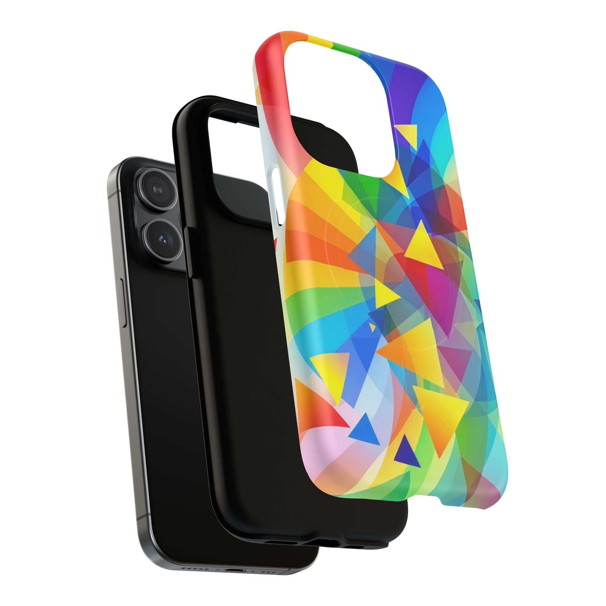 Geometric Pride Design iPhone Magsafe Phone Case