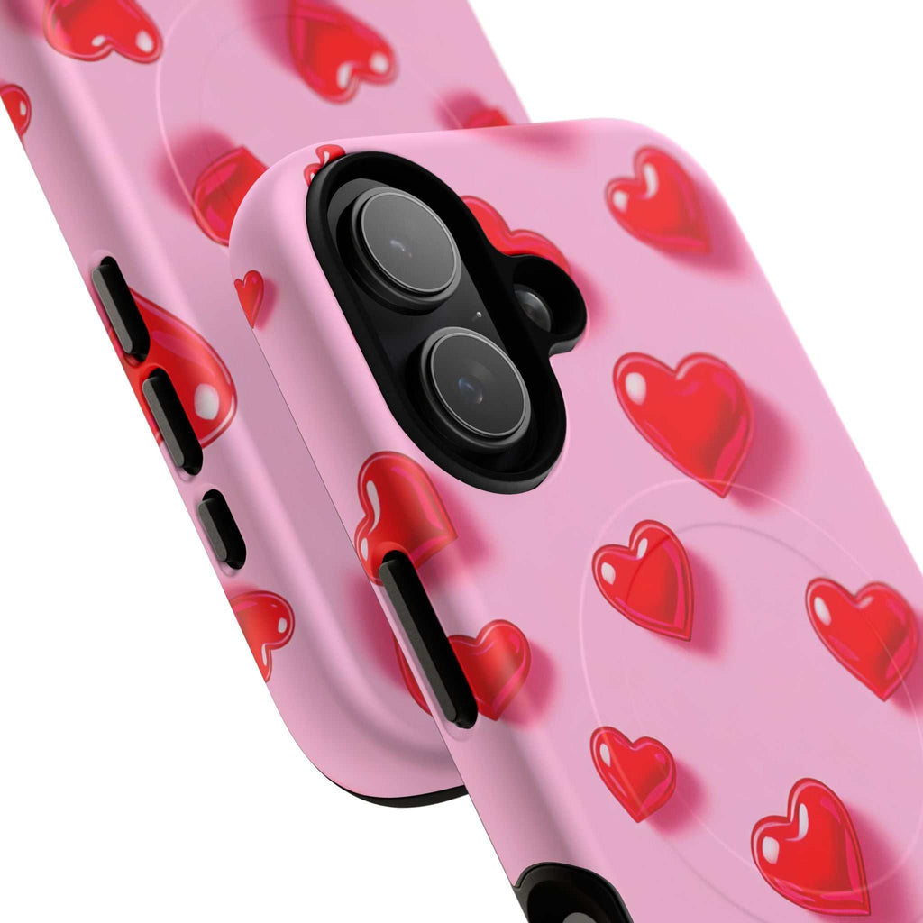 Pink Hearts iPhone Magsafe Phone Case