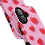 Pink Hearts iPhone Magsafe Phone Case