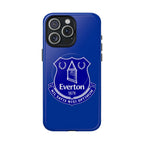 Everton Fc Magsafe iPhone Case in royal blue with club crest, durable dual-layer protection, and MagSafe compatibility