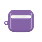 Purple hard shell protective case for AirPods and AirPods Pro with glossy finish