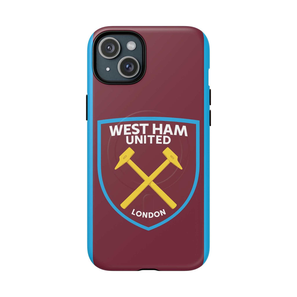 West Ham Utd MagSafe iPhone case with club crest in claret and blue colors